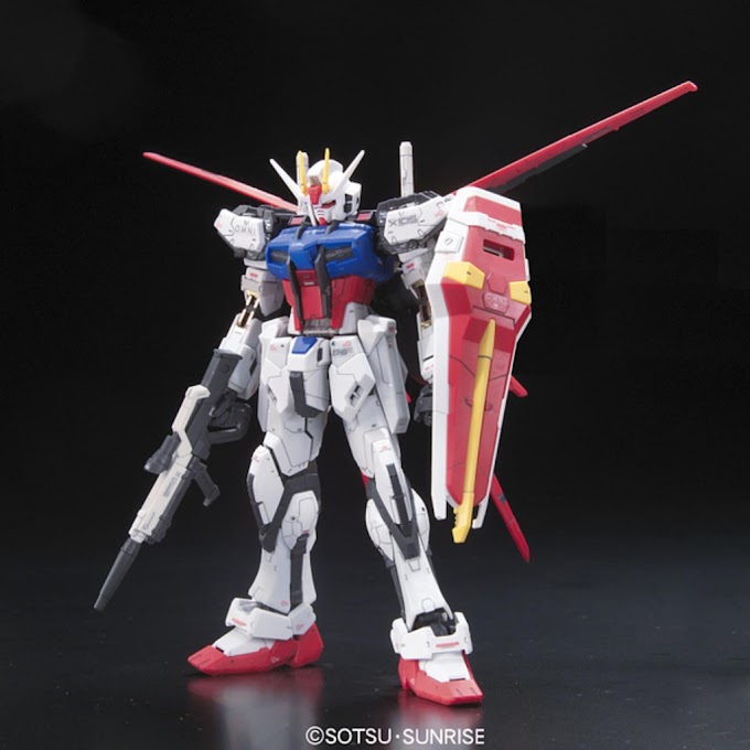 Đồ chơi Lắp ráp Mô hình Gundam Bandai 1/144 RG03 GAT-X105 Aile Strike Gundam Serie Real Grade