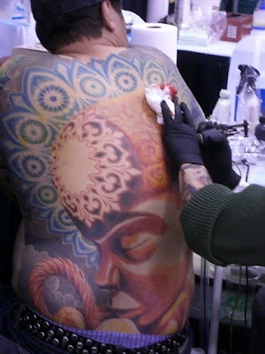 Matt Shamah representing Analog tattoo in San Jose · Colorful tattoos by