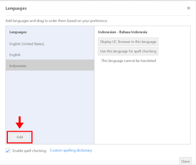 tambah bahasa browser