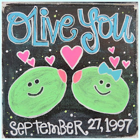 SRM Stickers Blog - ❤{Olive You}❤ by Shannon - #homedecor #sign #chalkboard #markers #fluorescent #DIY