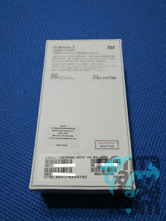 Xiaomi Redmi Note 3 Indonesia - Box Kemasan Bagian Belakang