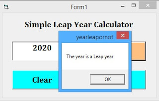 how to calculate leap year in the visual basic 6.0