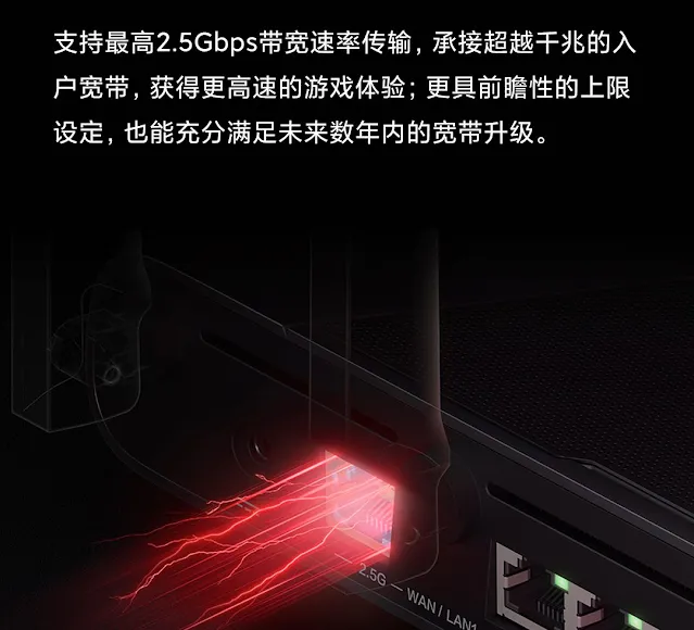 Original Xiaomi Redmi Router AX5400 Electronic Sports Edition Qualcomm IPQ5018 1.0GHz NPU 512MB Wi-Fi 6 Mesh 2.5G 160MHz 4K QAM
