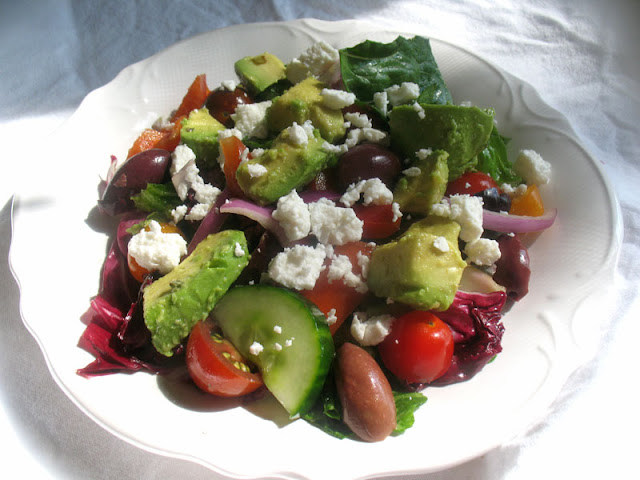 avocado greek salad