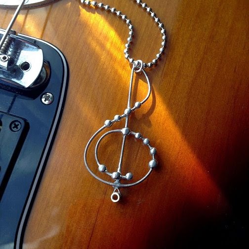 Buy Recycled Bass Guitar String Necklace Unique and One of a Kind Handmade  Gift All About That Bass Online in India - Etsy