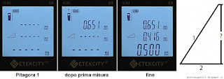 Etekcity Laser Distance Meter S9, misura indiretta