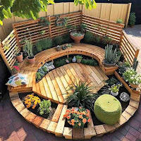 Ideas originales para terrazas de jardín de madera