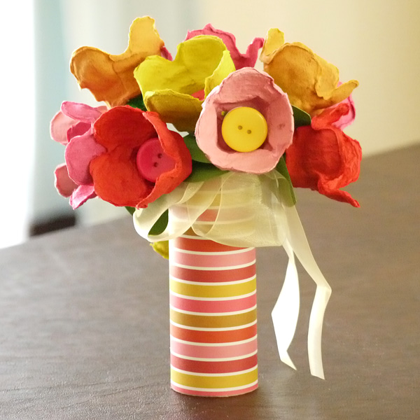 recycle craft made from egg carton