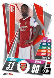 Topps Match Attax 2020-2021 Arsenal Set