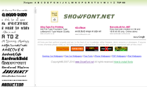 ShowFont