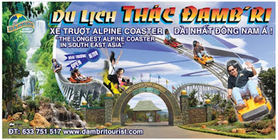 máng trượt dài nhất Đông Nam Á - Khu du lịch Đambri