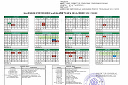  Kalender Pendidikan (Kaldik) 2021/2022 Madrasah (PDF)