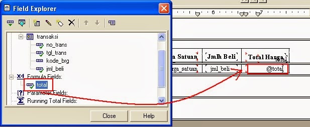 Cara Membuat Formula Untuk Perkalian Dua Buah Fields Pada Crystal Report 8.5