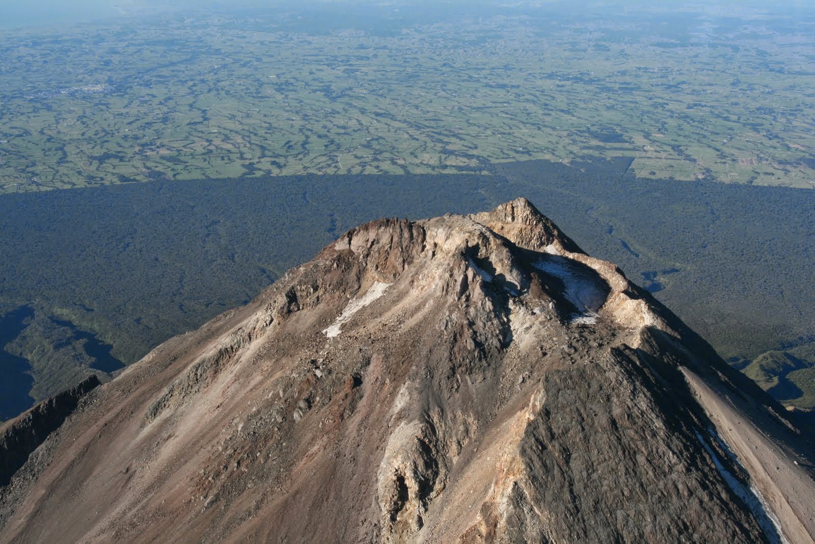 the summit from above