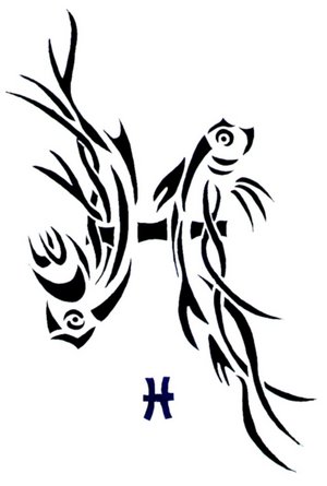 Pisces Tribal Tattoo