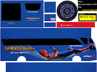 Skin Spiderman homecoming jetbus-shd  BUSSID
