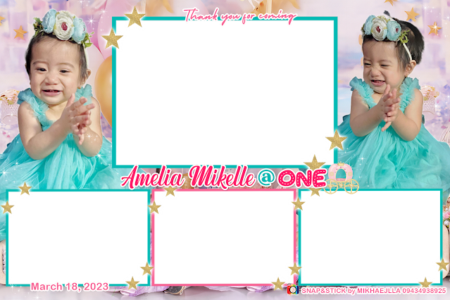 Download Editable Disney Princess Photo booth Template