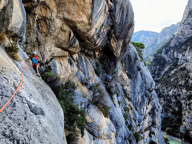 Escalade dans le Verdon, "Adieu Zidane" aux Galetas