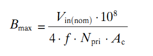 How to Calculate SMPS Transformer - Formula Bmax