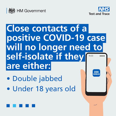 Close contacts no longer need to isolate if under 18 or double vaccinated