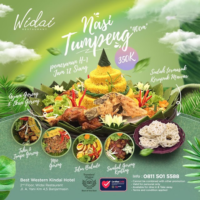 Nikmati Nasi Tumpeng Best Western Kindai Hotel Banjarmasin