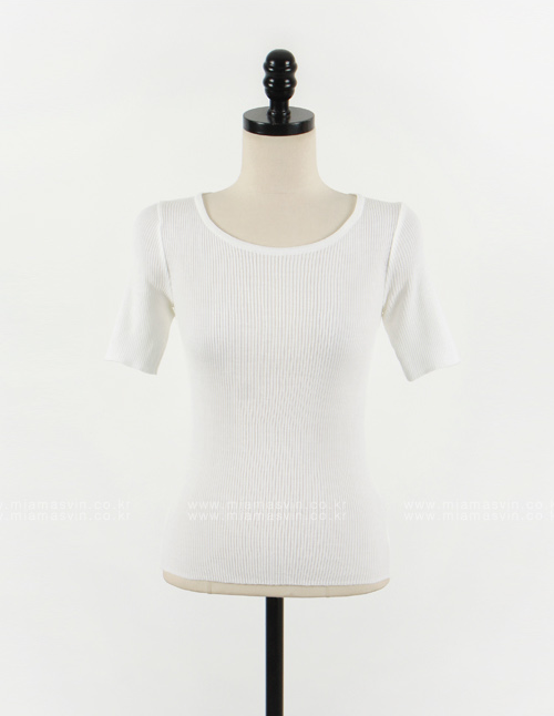 Slim Fit Ribbon Back Top