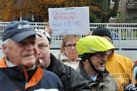 Protest am "Knoten Ochsenzoll"