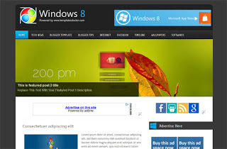 Windows 8 V2 Blogger Template