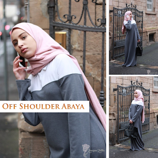 Model Desain Baju Off Shoulder Abaya By Zamzam Zalila