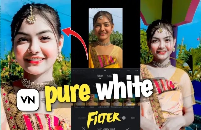 Vn lut pure white colour filter
