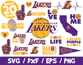 Lakers SVG Bundle, Los Angeles Lakers Svg, NBA Team Svg, Lakers Nation Shirt, Lakers Cricut, Basketball SVG, Mamba Mentality Svg, Lakers Dna