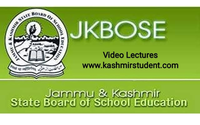 JKBOSE/SIE Video Lectures For All Classes  From Class 3rd To 12th