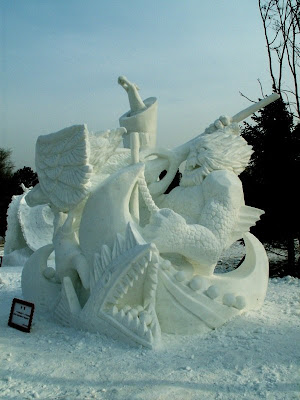 ice and snow sculptures