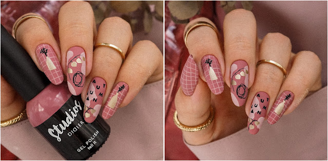 autumn stamping nails