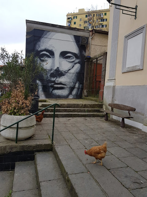 Murales esterno alla Parrocchia Maria SS. del Carmine-Rione Sanità-Napoli