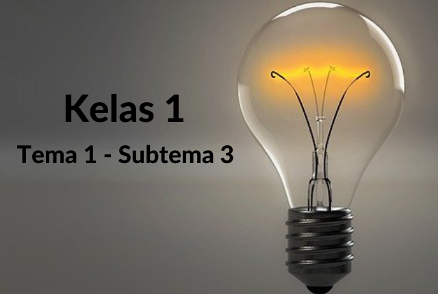 Soal Kelas 1 Tema 1 Subtema 3