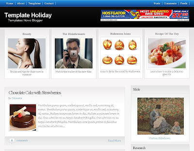 Holiday Blogger Template