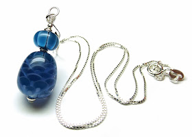 Lampwork glass necklace