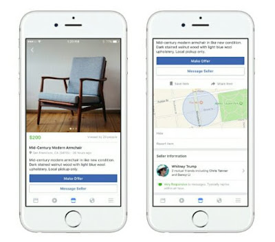 Kemudahan fitur facebook marketplace