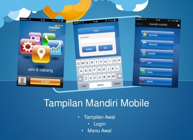 Tampilan Mandiri Mobile Banking