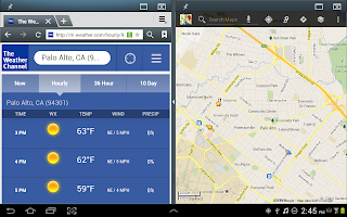 Samsung multiwindow Dual view