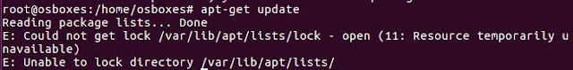 linux error Could not get lock /var/lib/dpkg/lock - open (11: Resource temporarily unavailable)