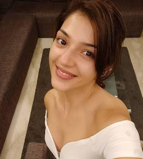 Mehreen Pirzada in White Dress with Cute Smile Latest Selfie