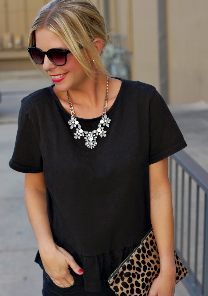 Statement necklace rhinestone