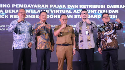 Pemerintah Kota Bekasi Launching Pembayaran Pajak Daerah Melalui VA dan QRIS