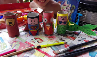 Toilet roll puppets #CreativeKids #Kidscraft