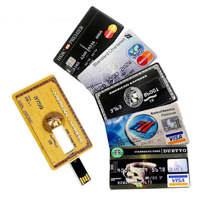 Credit Bank Card Shaped USB Flash Disk Drive 