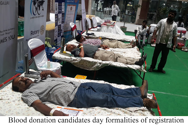 General Public, Youth, Students donate blood donation drive at Barton Centre Supported by CREDAI-Bengaluru 