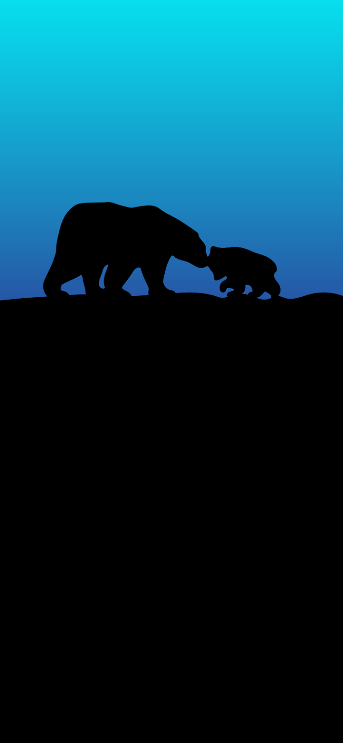 mom-bear-and-puppy-silhouette