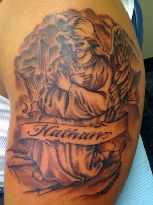 Warrior Angel Tattoo Design